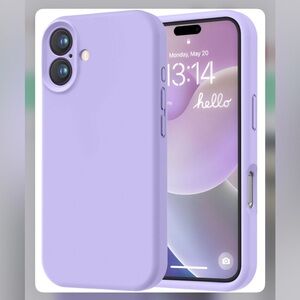 iPhone 16 Silicone Protective Case-Lavender